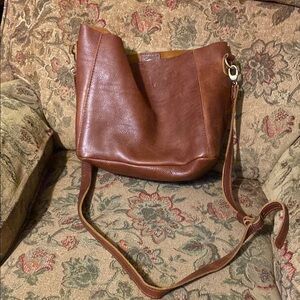 Portland Leather Rich Brown Shoulder Bag